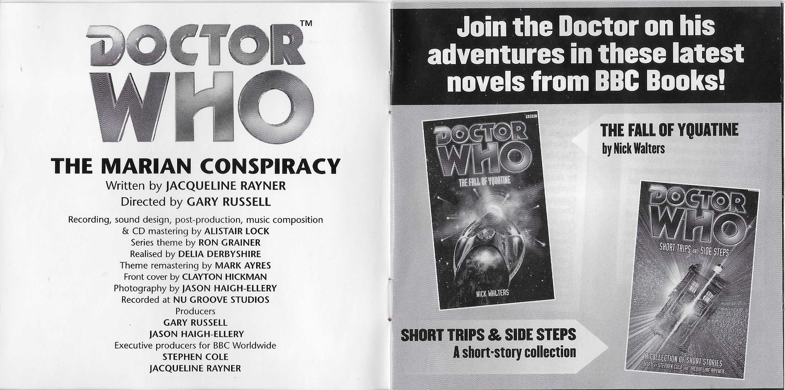 Middle of cover of BFPDWCD 7CA